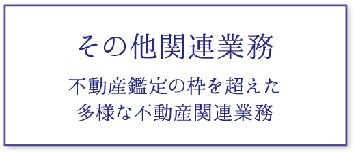 その他関連業務｜不動産鑑定の枠を超えた多様な不動産関連業務